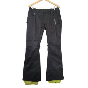Burton Gloria Pant Womens M Black Snow Snowboard Ski Outdoor Waterproof Slim Fit